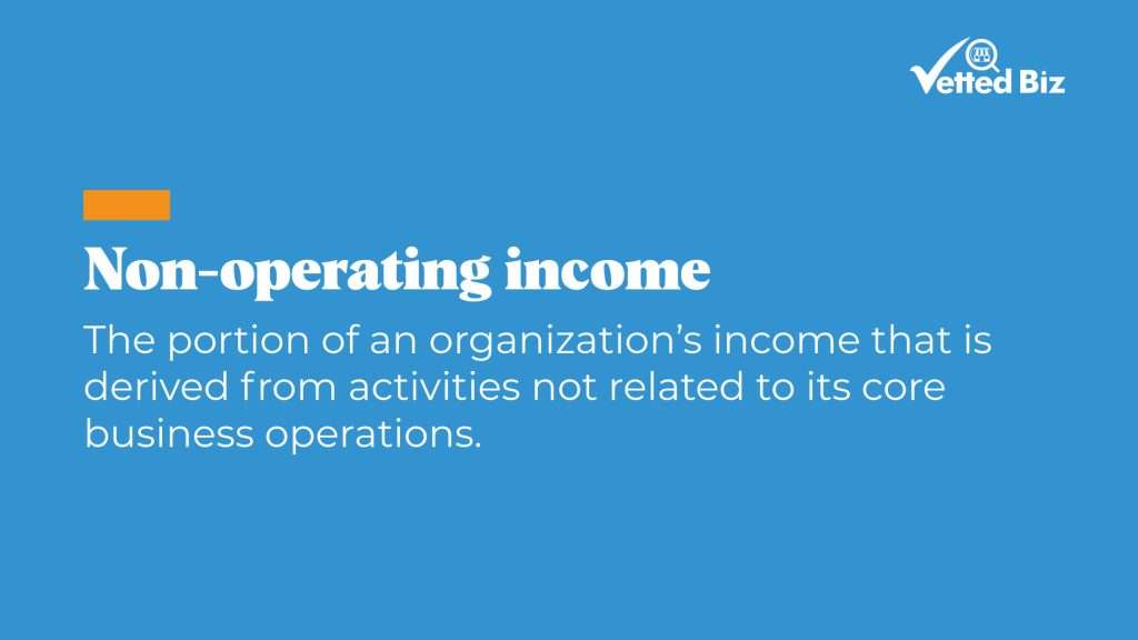 Non operating income