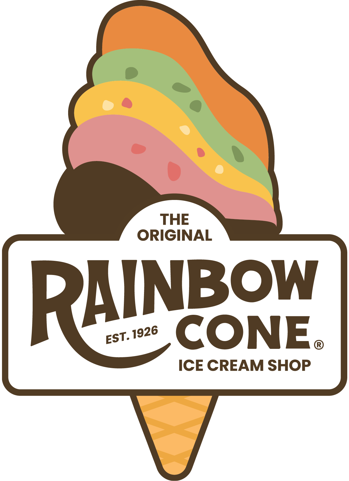 The Original Rainbow Cone logo