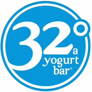 32 A YOGURT BAR/32 DEGREES YOGURT BAR logo