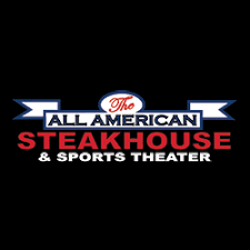 The All American Steakhouse & Sports Theater logo