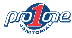 Pro One Janitorial logo